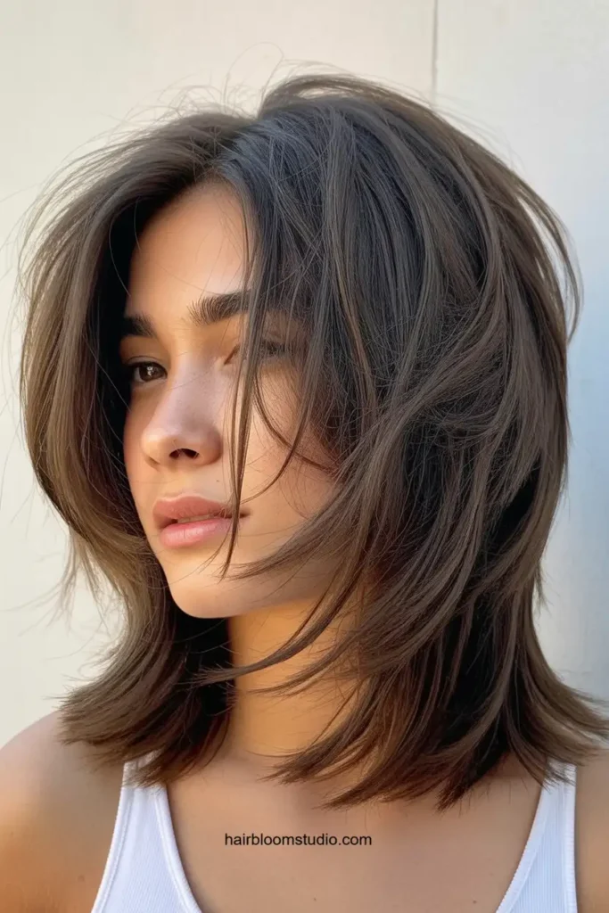 Textured Long Layered Bob