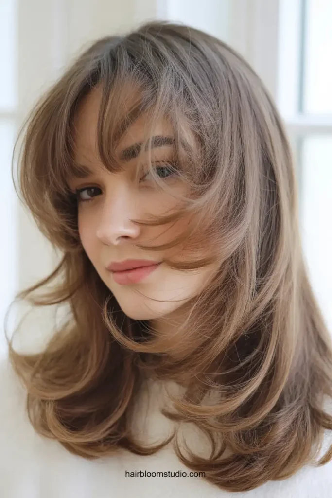 Thin Hair Flutter Bangs