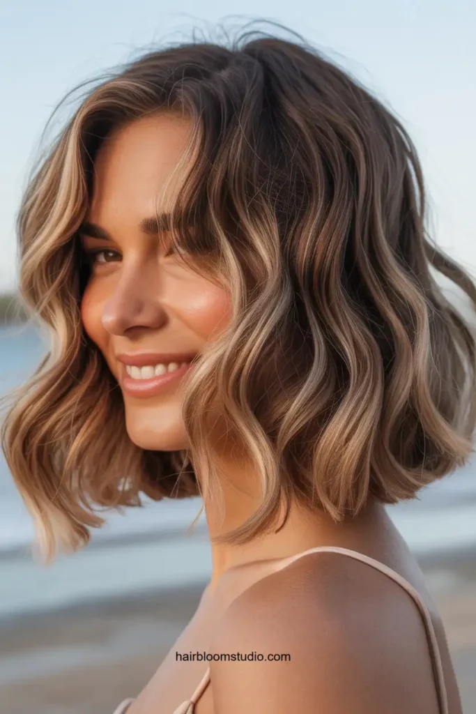 Wavy Long Layered Bob